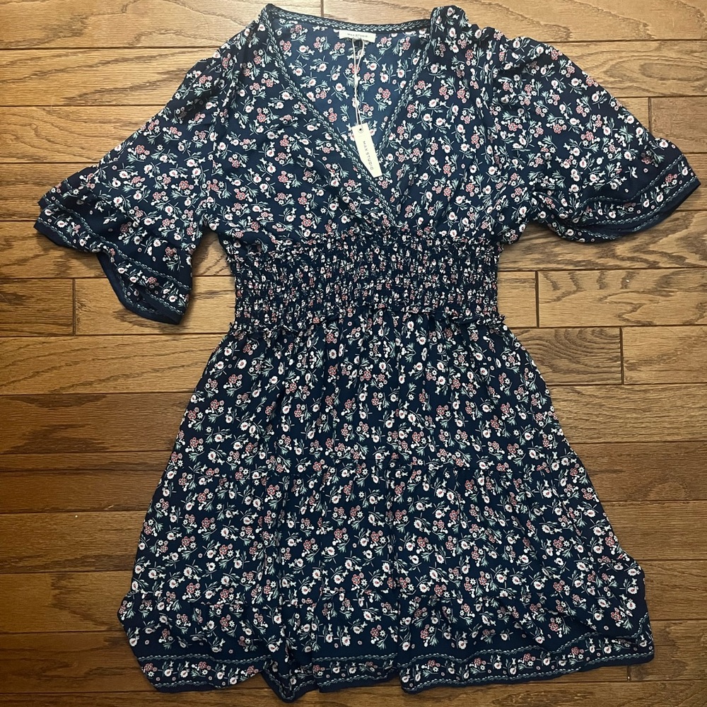 Floral Navy Dress